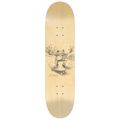 Sketched Frogs 8.25 | Premium Skateboard Deck Paddle Frogs™ pro skate shop on a transparent background