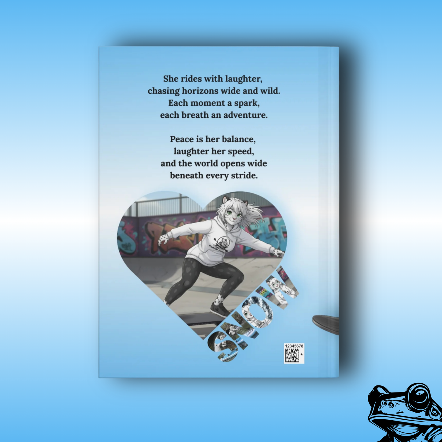 Snow | Hard Cover Journal by Paddle Frogs | Write Your Story - backside of book | Outdoor Gear Stories and Adventures