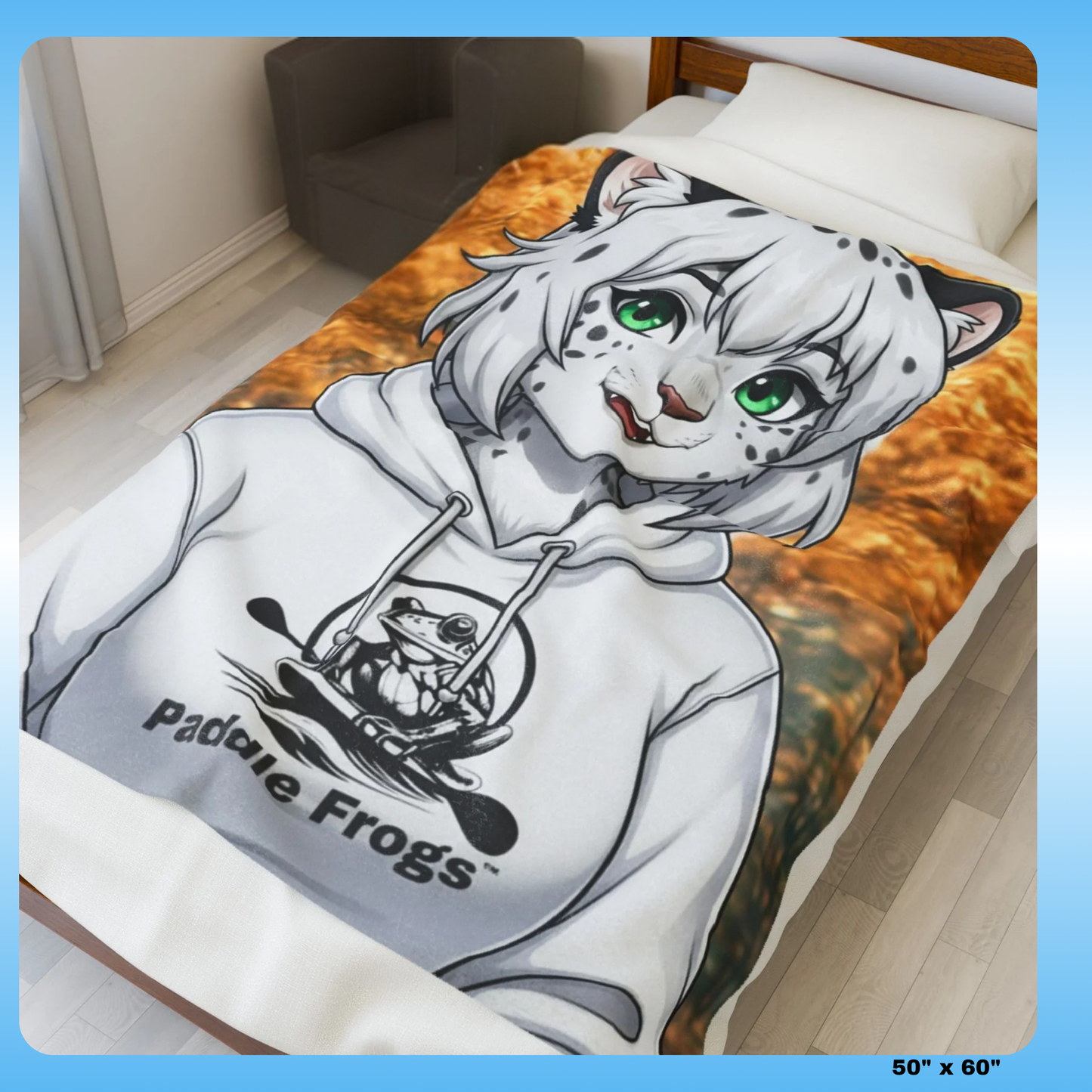 Snow | Plush Blanket - Leopard