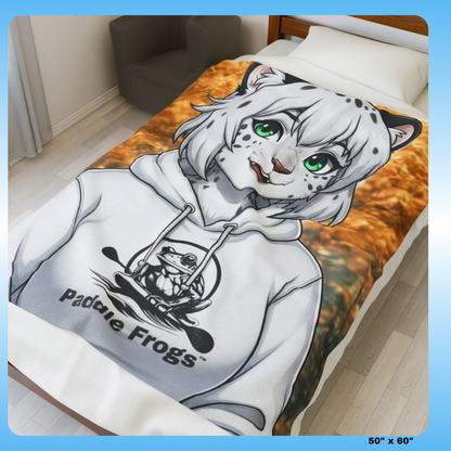 Snow | Plush Blanket - Leopard