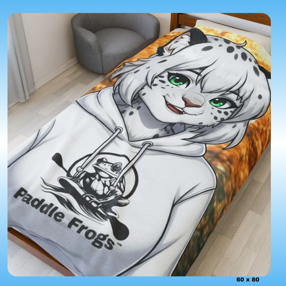 Snow | Plush Blanket - Leopard