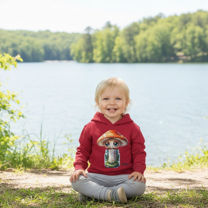 Sporeli Toddler Hoodie | Mushroom in a Jar | Paddle Frogs™