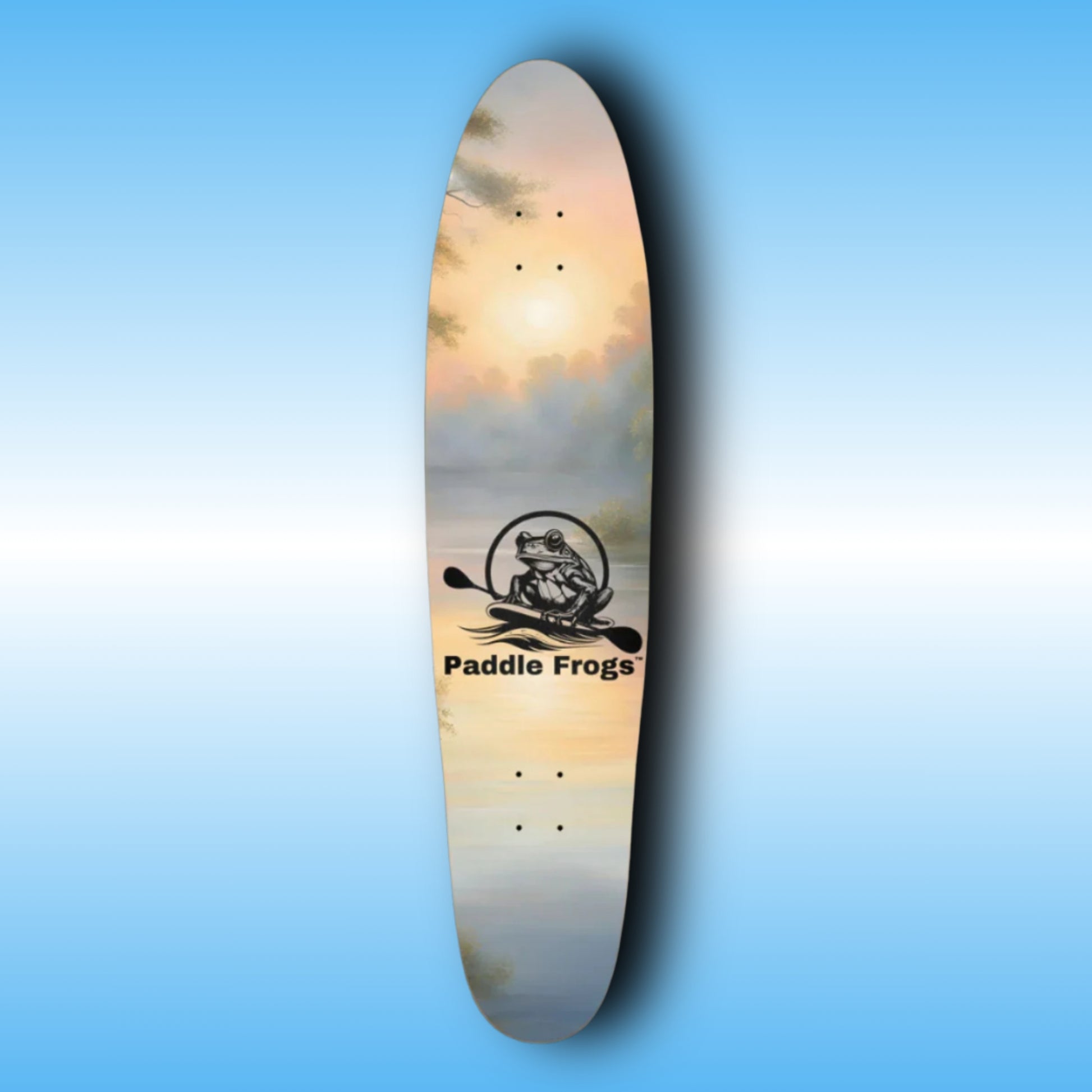 Sunrise Lake - Paddle Frogs -  Longboard skateboard