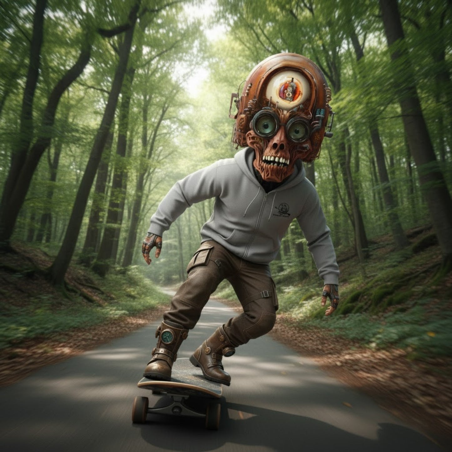 Super Strange Skateboarding | Full Zip Hooded Jacket | Paddle Frogs™