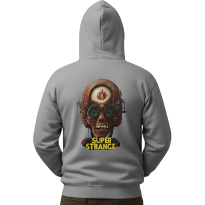 Super Strange zip up coat | Paddle Frogs™ sport grey Skater on a transparent background