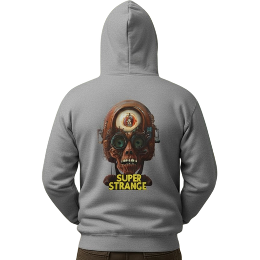 Super Strange zip up coat | Paddle Frogs™ sport grey Skater on a transparent background