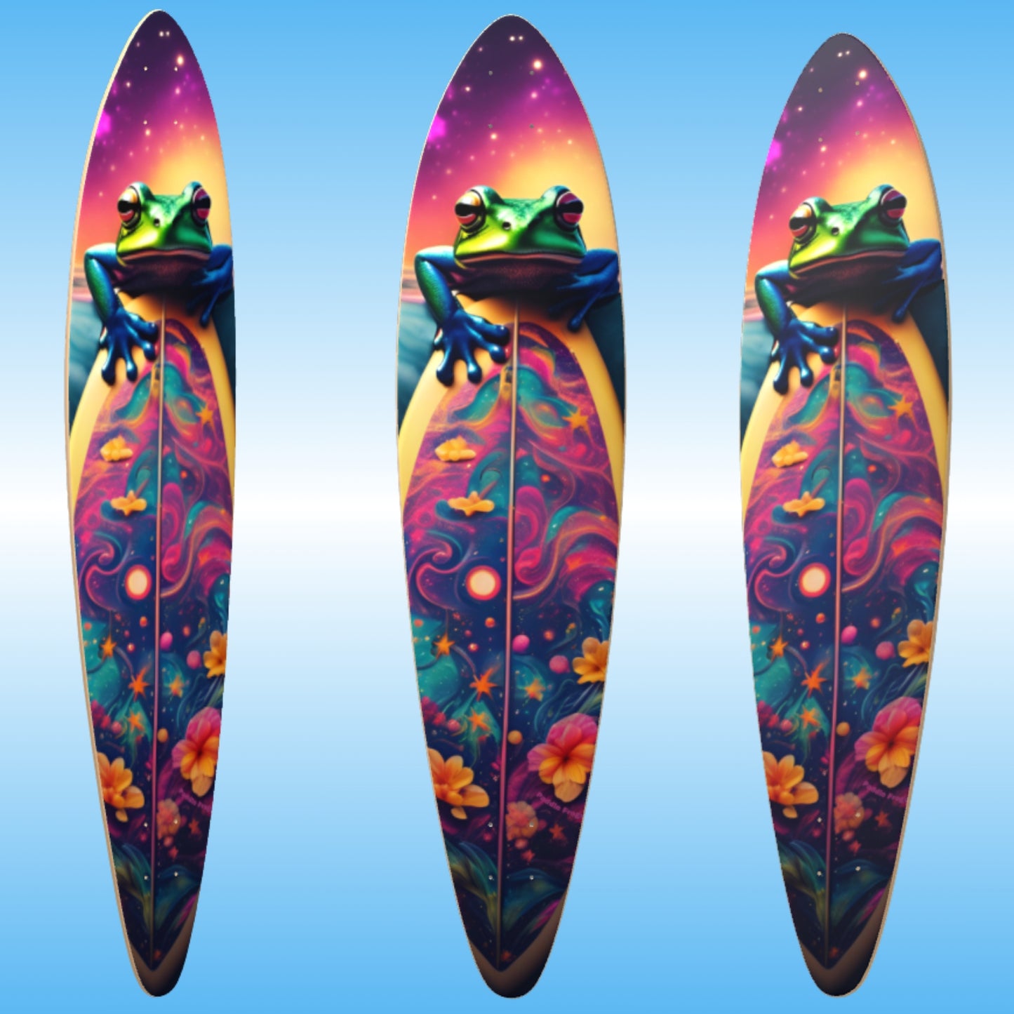 Surf Frog | Paddle Frogs | skateboard deck | PF Blue