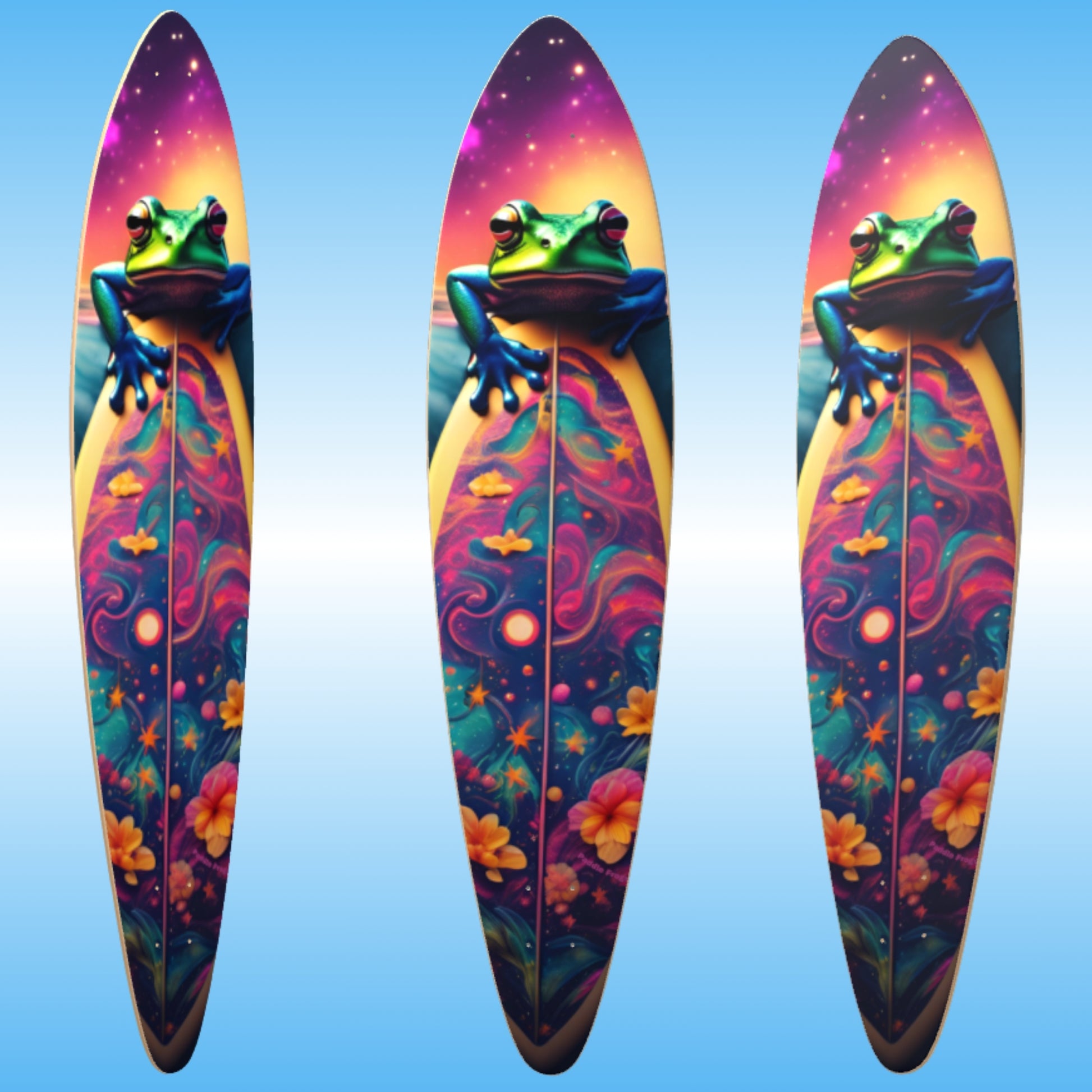 Surf Frog | Paddle Frogs | skateboard deck | PF Blue