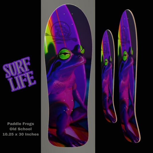 Surf Life Old School Deck by Paddle Frogs.
