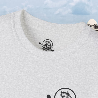 Tag less Grey Waterfall T-shirt Paddle Frogs Outdoor Gear 