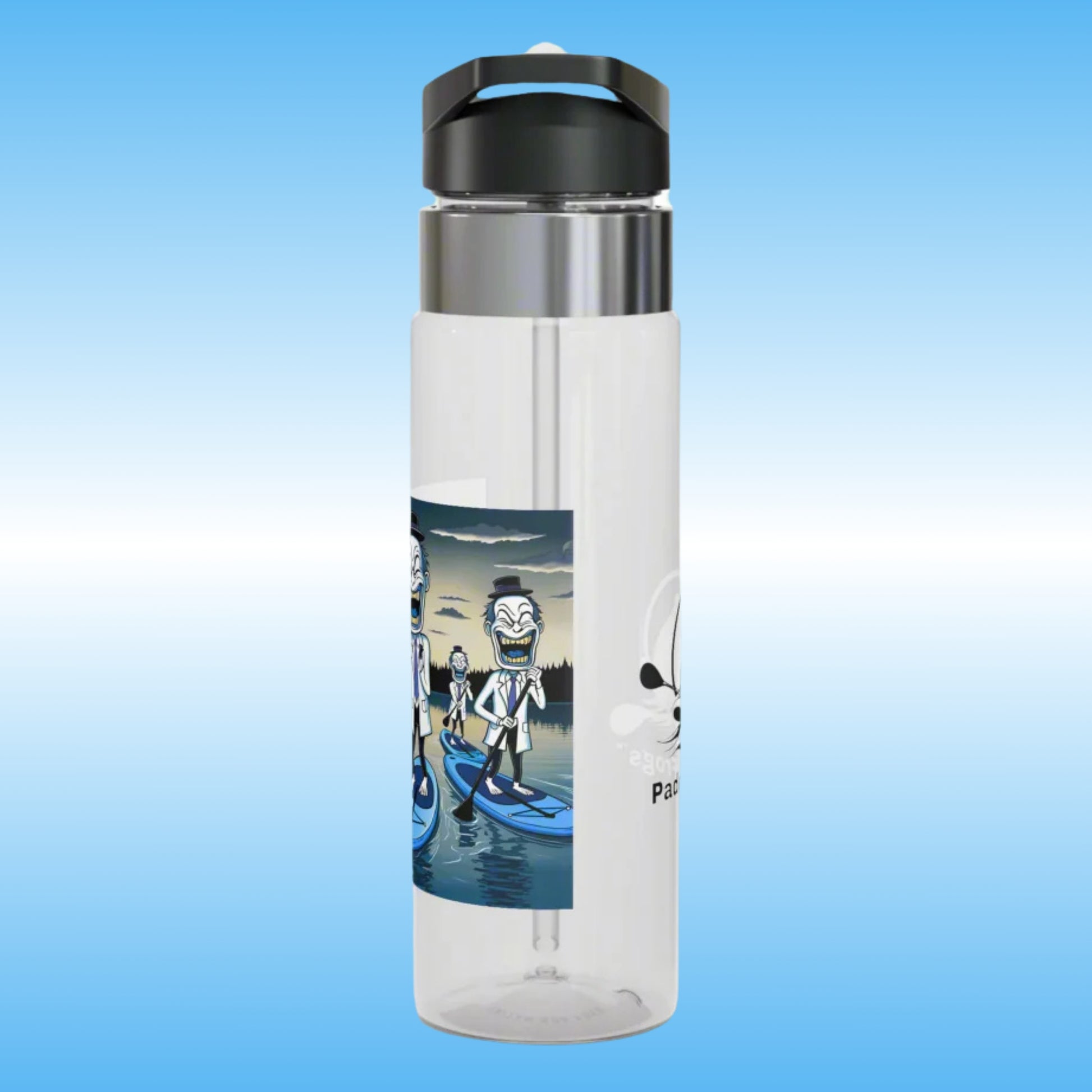 The Clowns | Crystal Clear Water Bottles Paddle Frogs (Side View)
