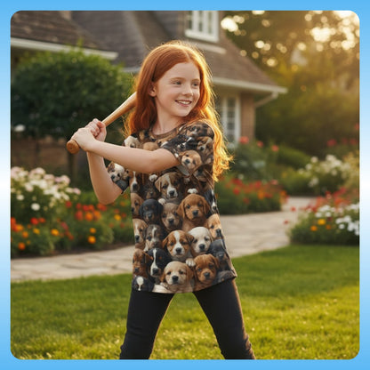 The Puppy-Paddle Power Jersey in action playing baseball