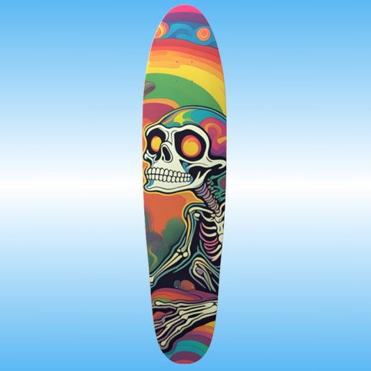 Thoughts of Space - Paddle Frogs -  Longboard skateboard deck