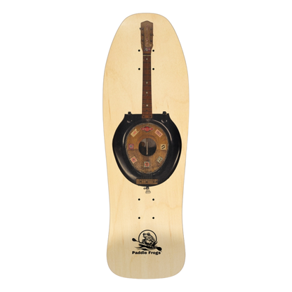 Toilet Bowl Guitar | Old-School Skate Deck | Paddle Frogs