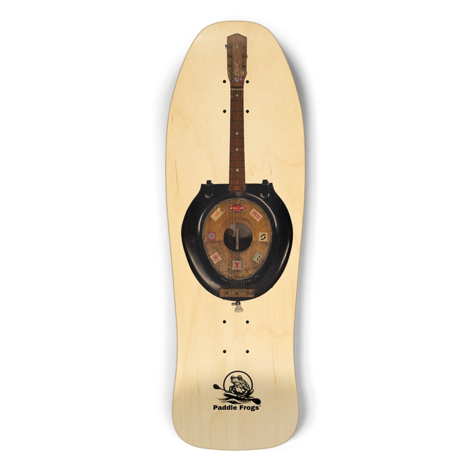 Toilet Bowl Guitar Old School Skateboard Deck