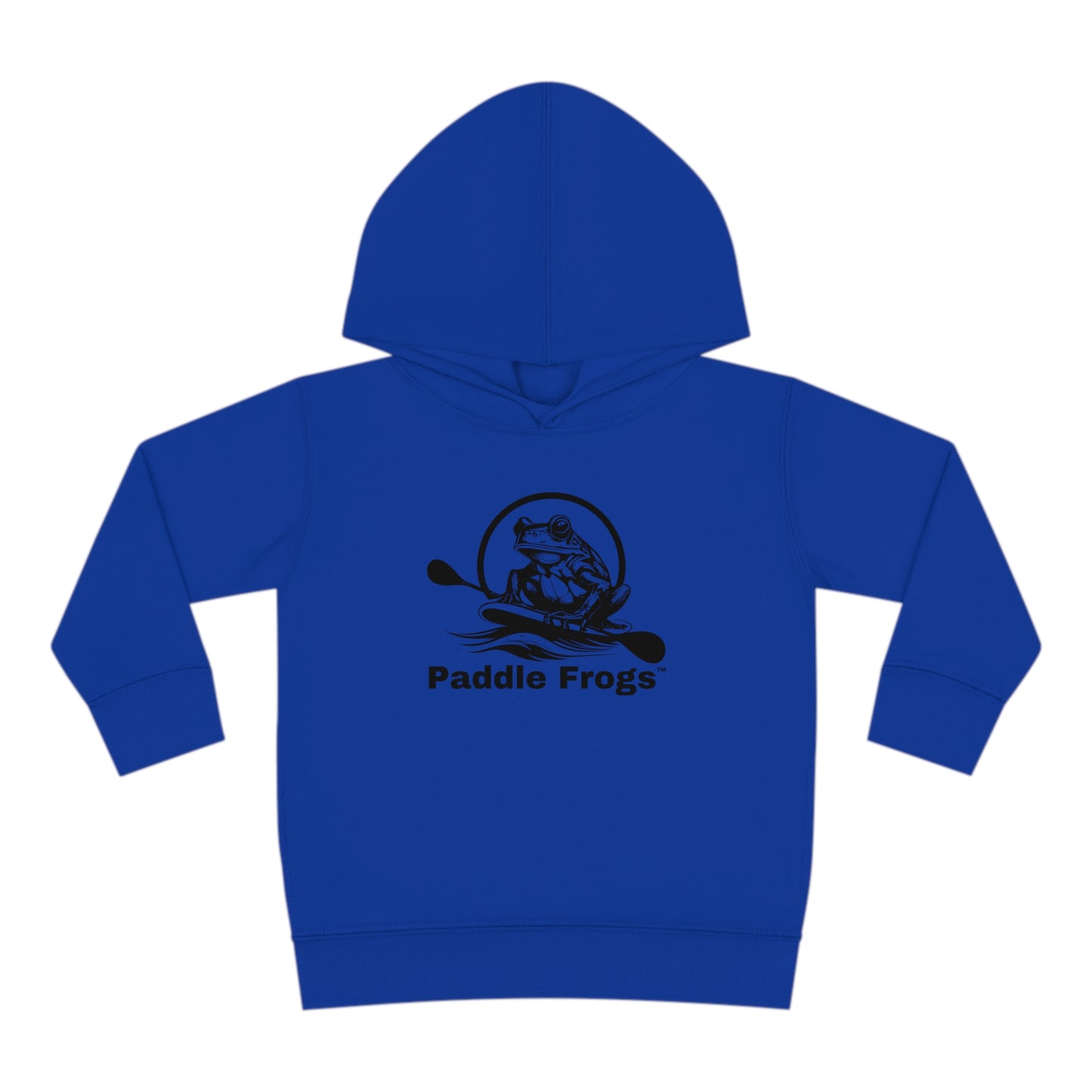 Vibrant Blue Hoodie Paddle Frogs Kids (Youth), Kangaroo Pocket Hooded Jacket Coat 