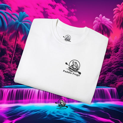 Waterfall White T-shirt Paddle Frogs Outdoor Gear Tag-less Tennessee family-owned