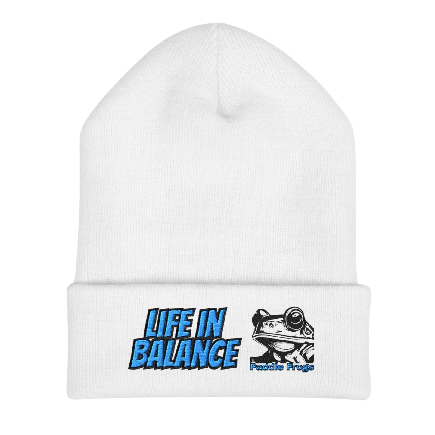 white -  Life in Balance | The Wanderer's Anchor: Cuffed Beanie