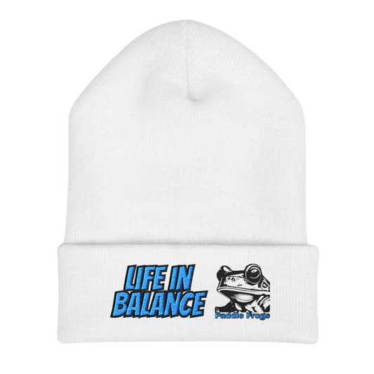 white -  Life in Balance | The Wanderer's Anchor: Cuffed Beanie