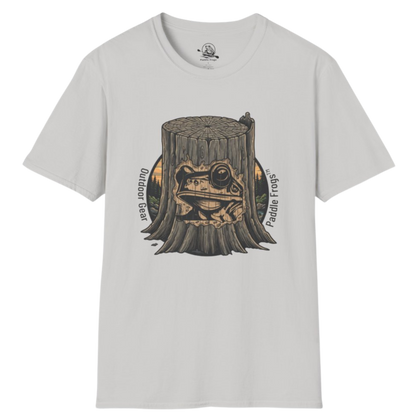 Whittled Pine Tee | River Bend Paddle Frogs Outdoor Gear in Ice Grey