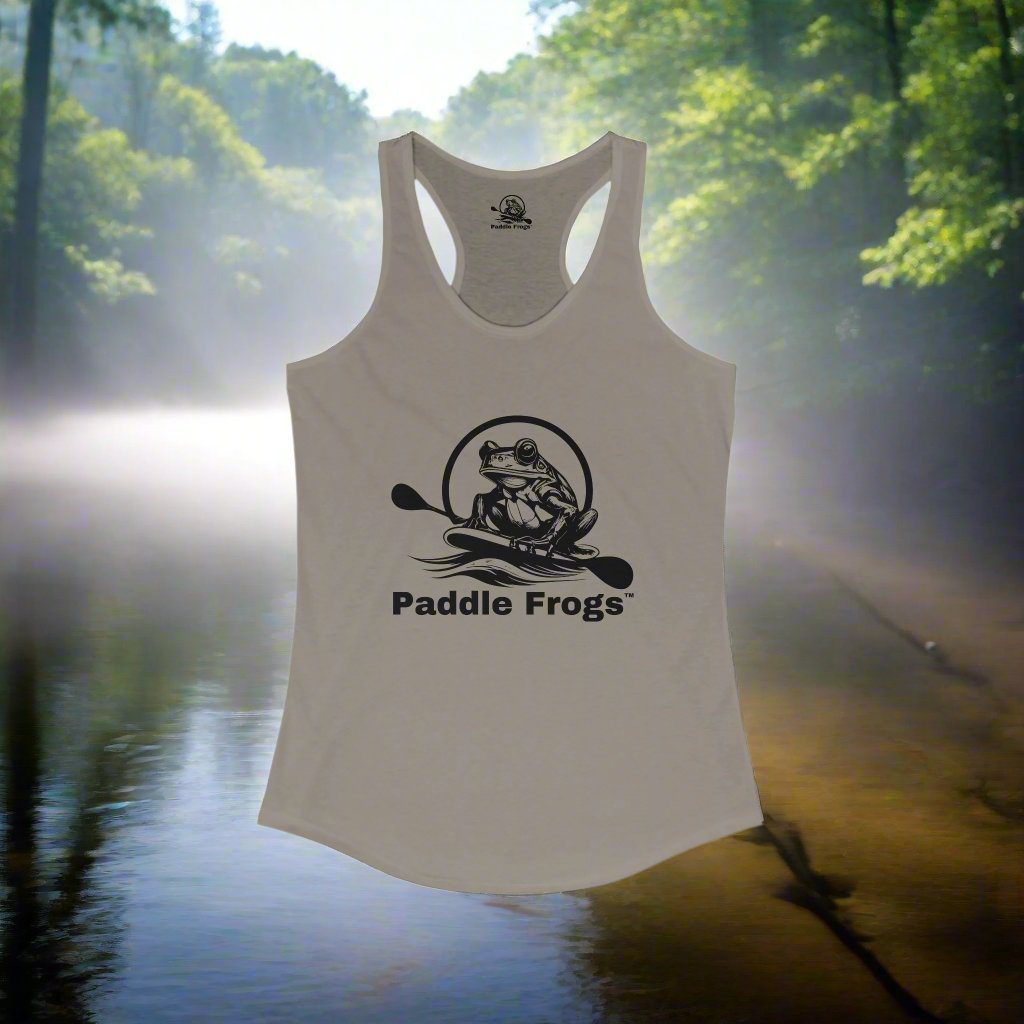 Women's Gray - Paddle Frogs™ Racerback Tank Top