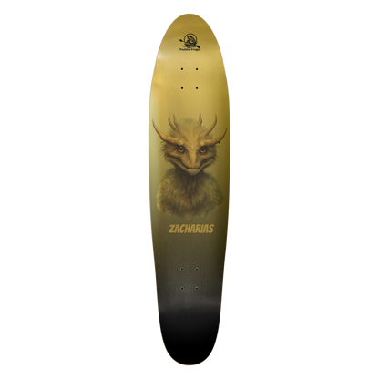 Zacharias | 40.5" Gold Longboard skateboard | Paddle Frogs™