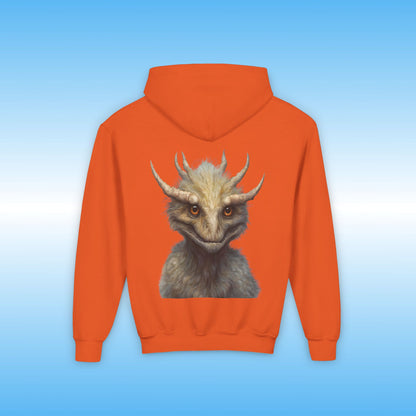 Zacharias Youth Hoodie | Hooded Jacket in Orange | by Paddle Frogs