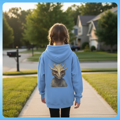 Zacharias Youth Hoodie — Paddle Frogs Kids - Carolina Blue 