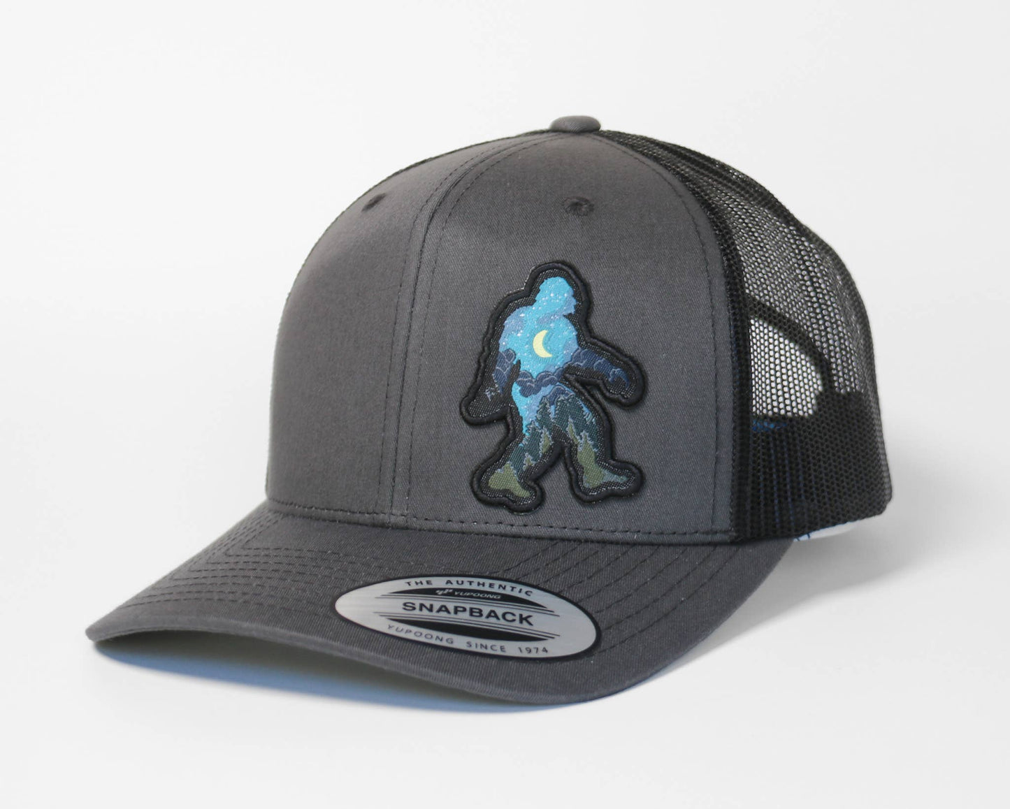 Night Sky Bigfoot Trucker Hat