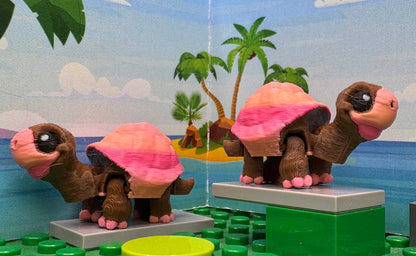 Beautiful Turtle Pocket Fidget Friend (with Colorful Play Scene)