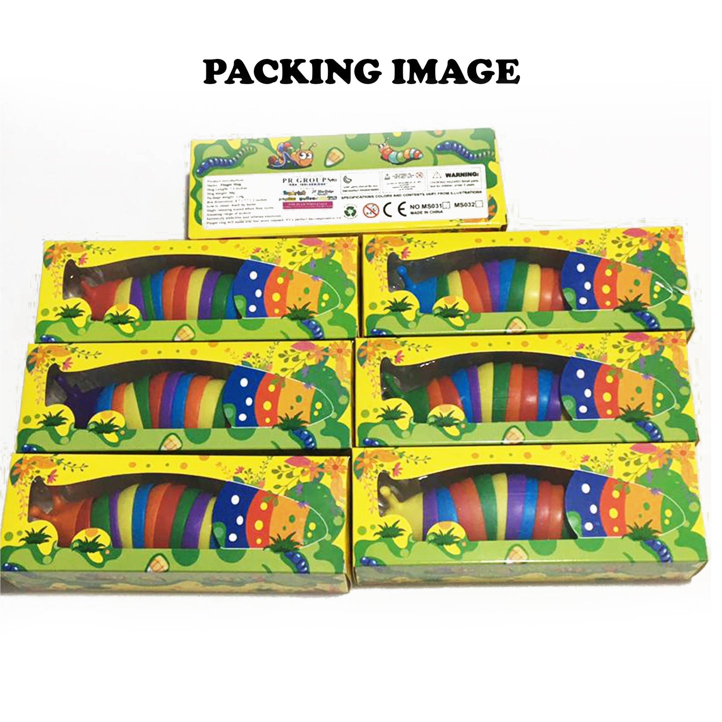 Rainbow Sensory 3D Fidget Slug Kids Toy