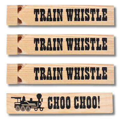 Acoustic Wooden Train Whistle Toy