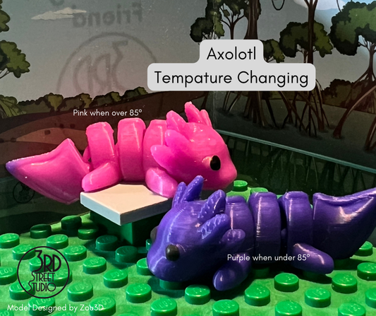 Adorable Axolotl Pocket Fidget Friend (with Colorful Play Scene)