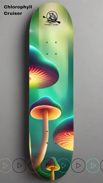 Chlorophyll Cruiser skateboard deck music and stories - Paddle Frogs Radio