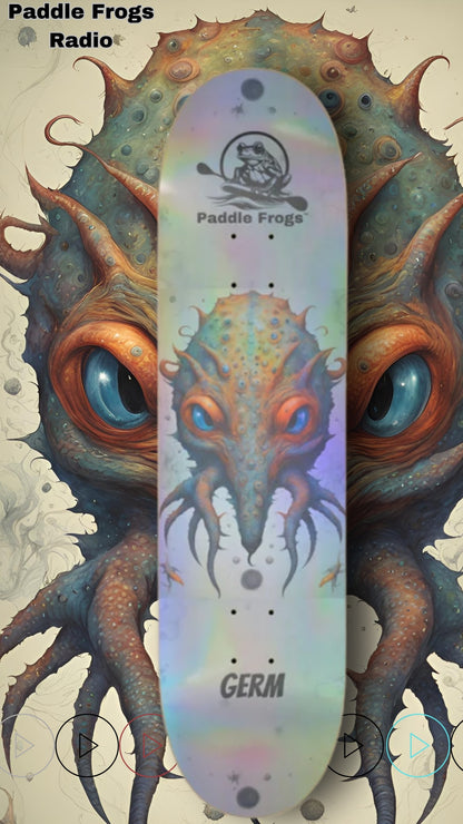 Germ Skateboard Deck | Paddle Frogs | 47sec Video - Pro skateboarding decks #music 