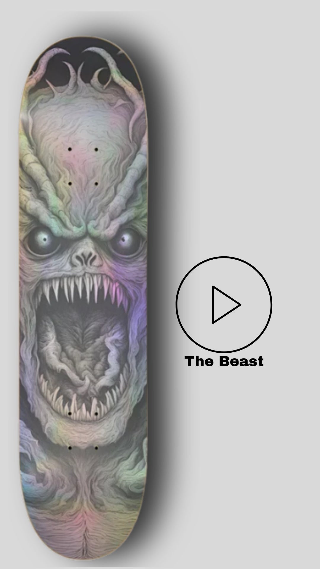 The Beast! Can you tame the Beast? The Beast - Skateboard - Paddle Frogs - Musical Story - Job 18, 16-21 
Ride the thrilling popsicle skateboard deck to find your inner talents. The Beast from the Paddle Frogs Adventure Stories. 