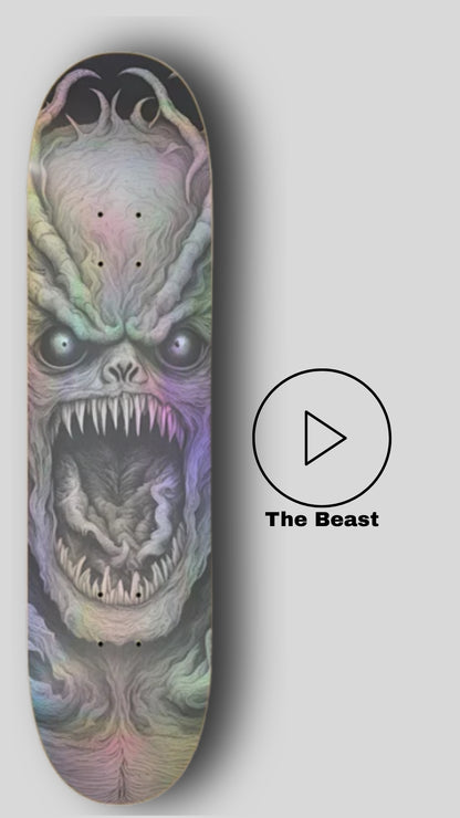 The Beast! Can you tame the Beast? The Beast - Skateboard - Paddle Frogs - Musical Story - Job 18, 16-21 
Ride the thrilling popsicle skateboard deck to find your inner talents. The Beast from the Paddle Frogs Adventure Stories. 
