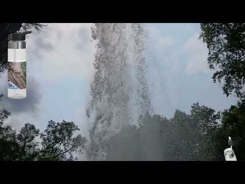 Ozone Falls Waterfall Clear See Through Water Bottle Best Used for Spring Water Be Healthy stay Hydrated