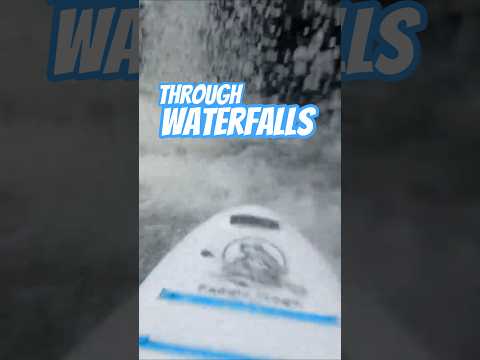 Through Waterfalls | an epic short video of the Divine Escape paddle board going under a waterfall at Potter's Falls in Wartburg Tennessee 