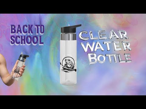 Back to School Clear Water Bottle (See Though) Safe, BPA Free Paddle Frogs  Music Video