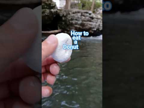 How to eat a Donut | at multiple peaceful waterfalls eating a donut in bliss