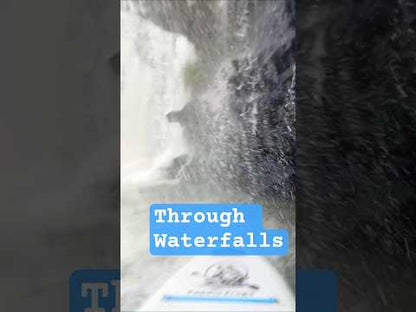 Through Waterfalls | The Divine Escape paddle board rips through the powerful current of a waterfall. Potter's Falls in Wartburg TN 