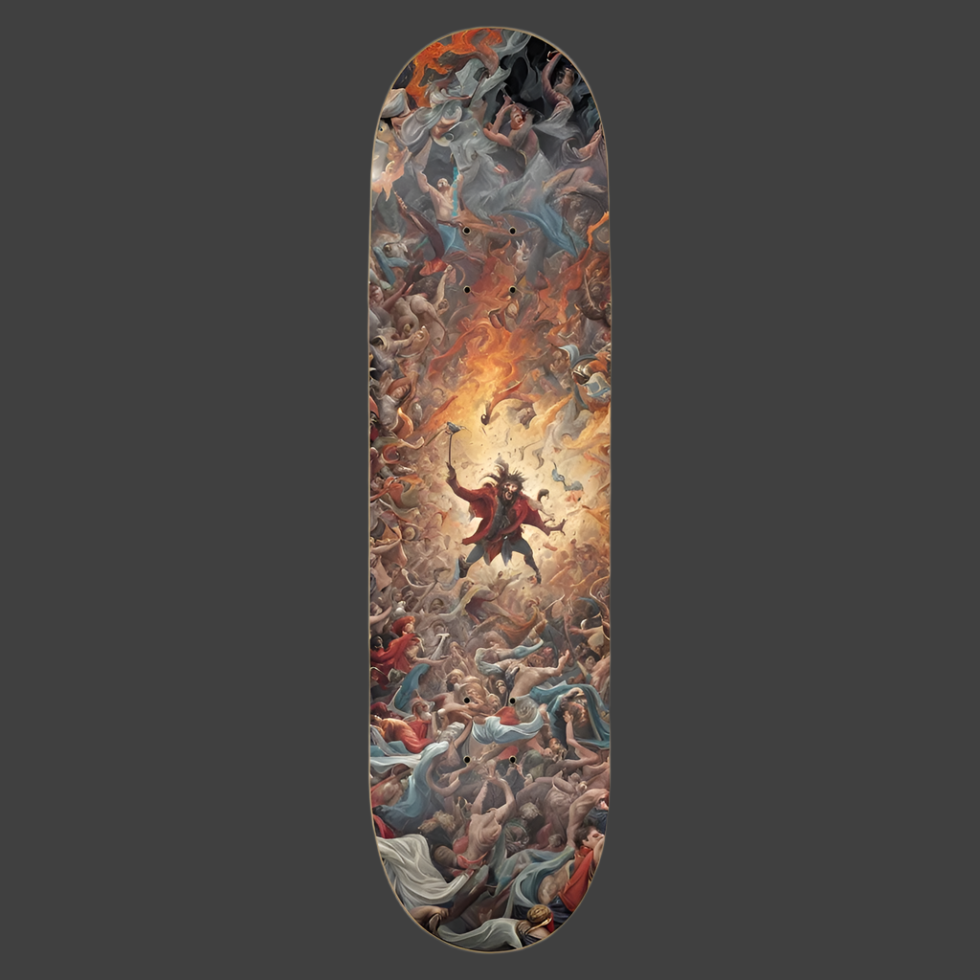 the odd love for politicians, the Politico Jesterphile Cruiser Skateboard Deck is crafted from 7 layers of high-quality Canadian Maple