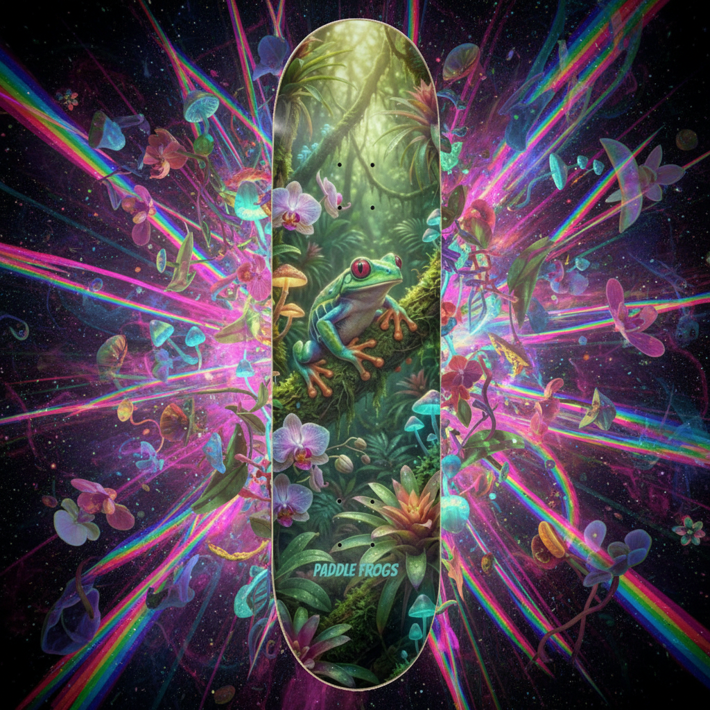 Magical Rainforest skateboard deck - psychedelic showcase